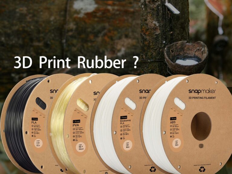 Can rubber be 3D printed like regular filament?