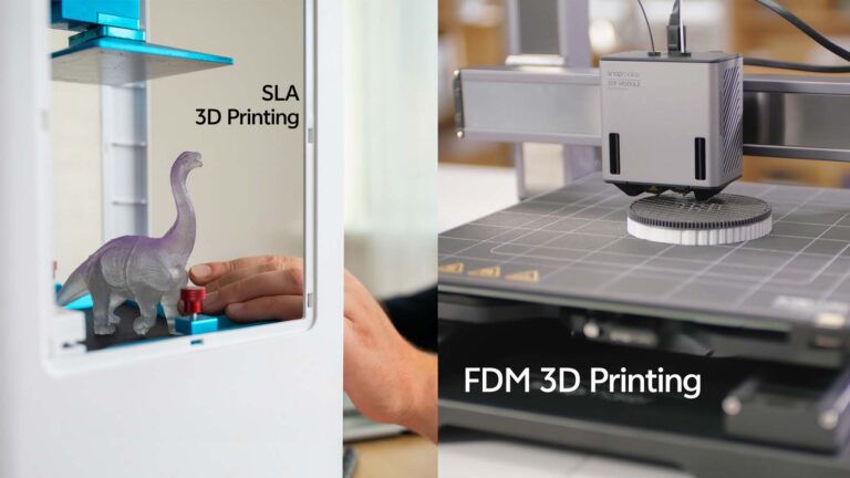 SLA 3D printing vs. FDM 3D printing.