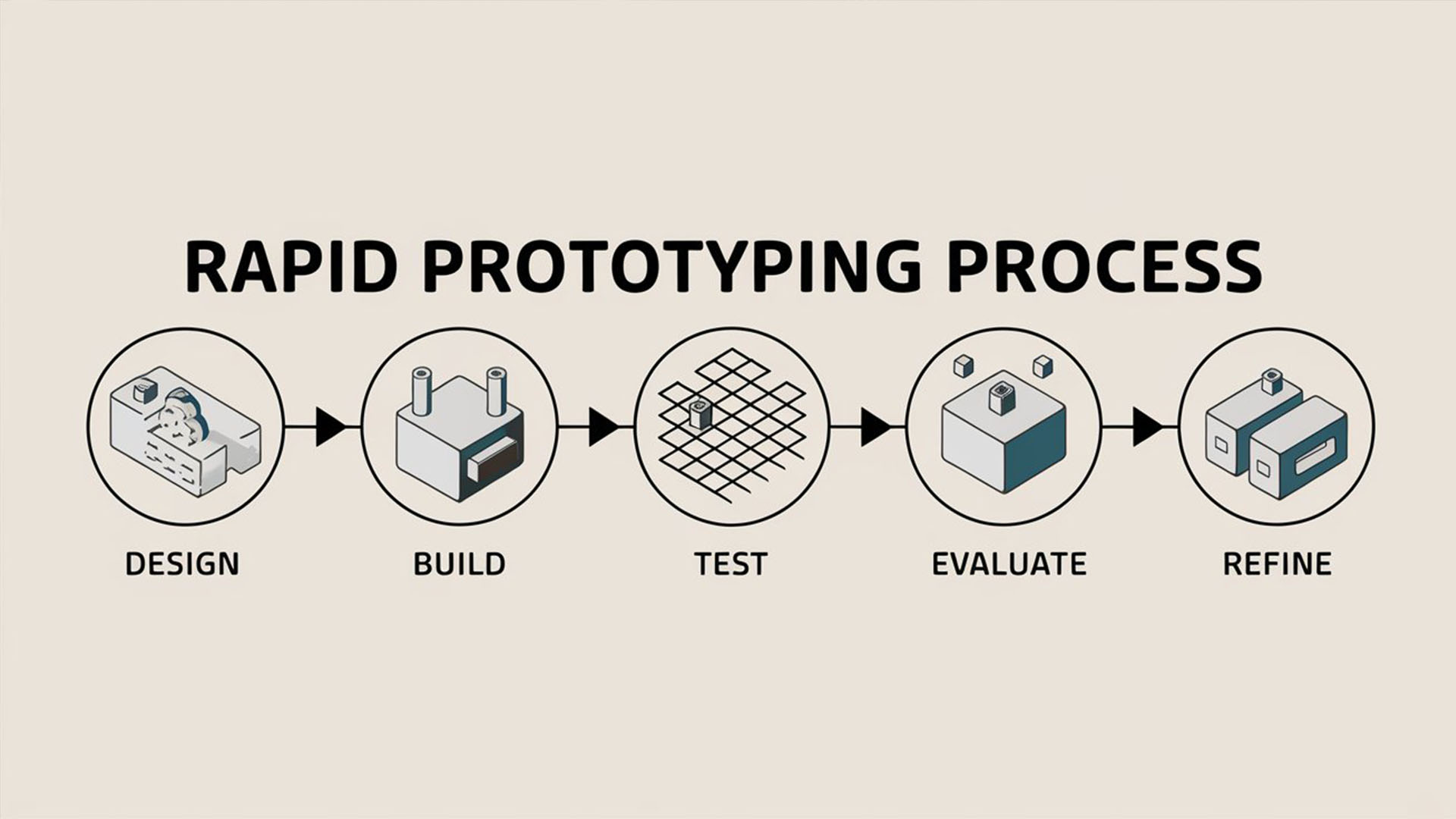 Rapid 3D prototyping process